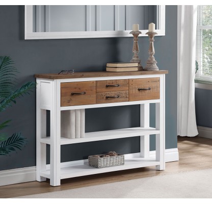 Splash of White - Low Bookcase / Console